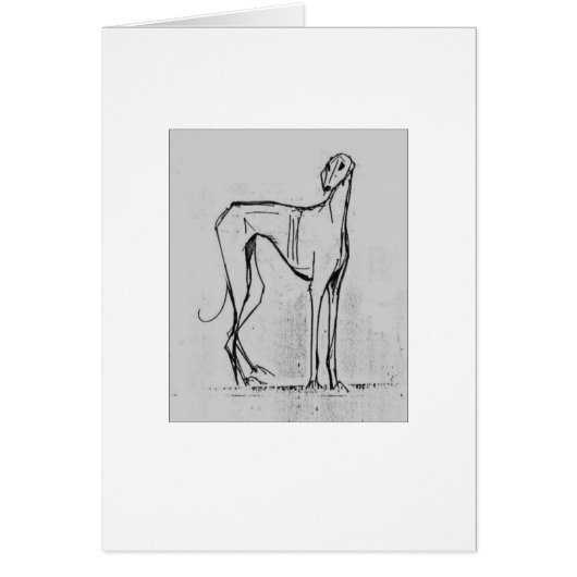 Azawakh Card by David Moore (Front)