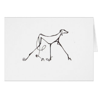 Azawakh Card Design by David Moore