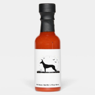 Azawakh Dog � Halloween Moon Silhouette Classic T- Hot Sauces