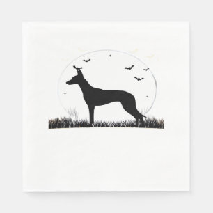 Azawakh Dog – Halloween Moon Silhouette Classic T- Napkins