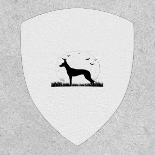 Azawakh Dog � Halloween Moon Silhouette Classic T- Patch