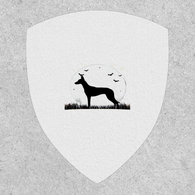 Azawakh Dog � Halloween Moon Silhouette Classic T- Patch (Front)