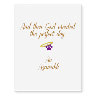 Azawakh Temporary Tattoos