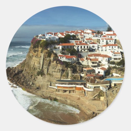 Azenhas Do Mar Portugal Classic Round Sticker
