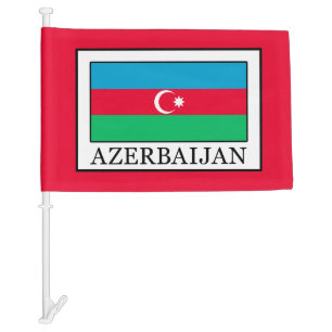 Azerbaijan Car Flag
