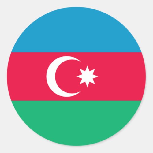 azerbaijan classic round sticker