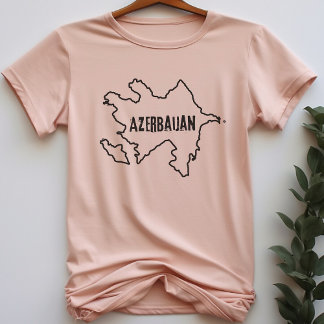 Azerbaijan Country Map Shirt Azerbaijani T-Shirt