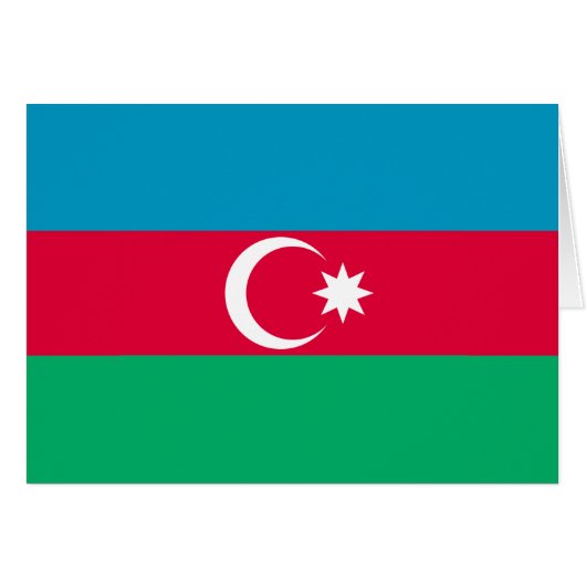 Azerbaijan Flag (Front Horizontal)