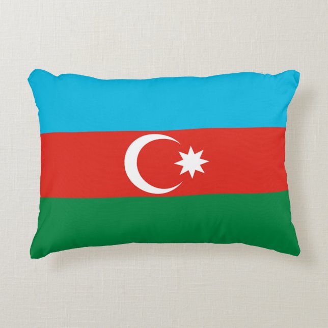 Azerbaijan flag accent pillow (Front)