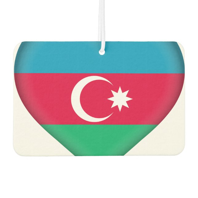 Azerbaijan Flag Air Freshener (Front)