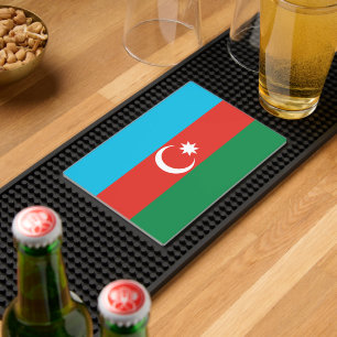Azerbaijan flag bar mat 