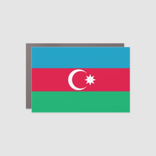 Azerbaijan Flag Car Magnet