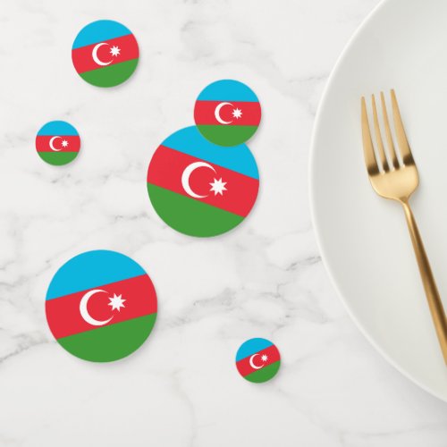 Azerbaijan Flag Confetti