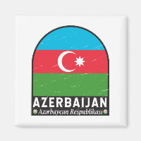 Azerbaijan Flag Emblem Distressed Vintage 