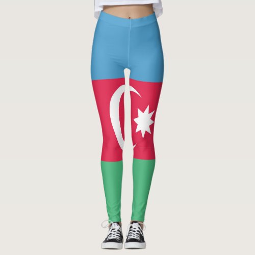 Azerbaijan Flag Emblem Leggings