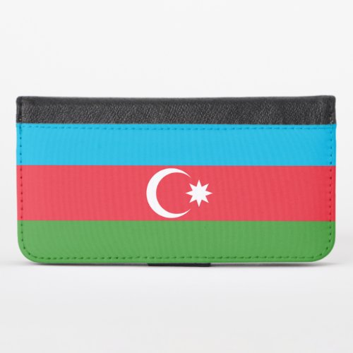 Azerbaijan Flag iPhone X Wallet Case