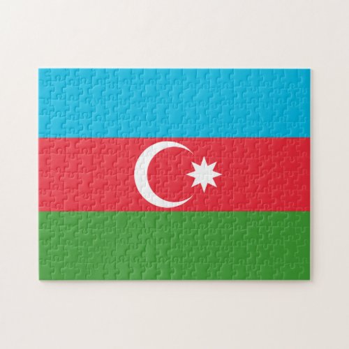 Azerbaijan Flag Jigsaw Puzzle