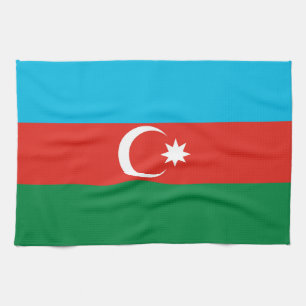 Azerbaijan flag kitchen towel