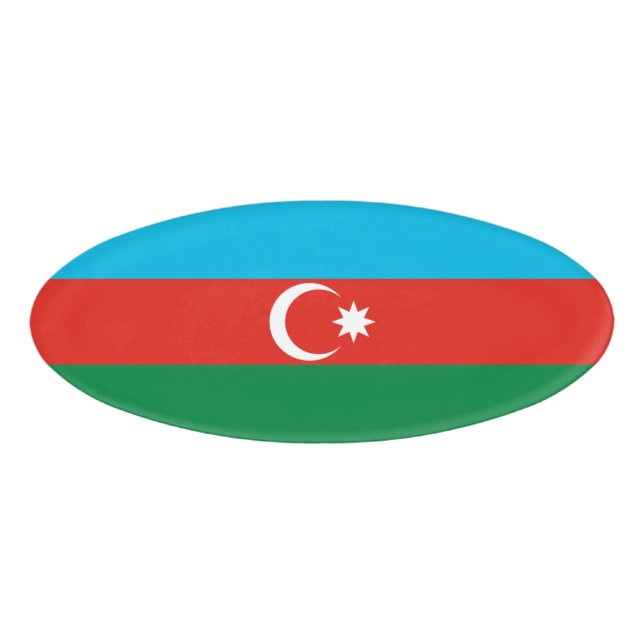 Azerbaijan flag name tag (Front)