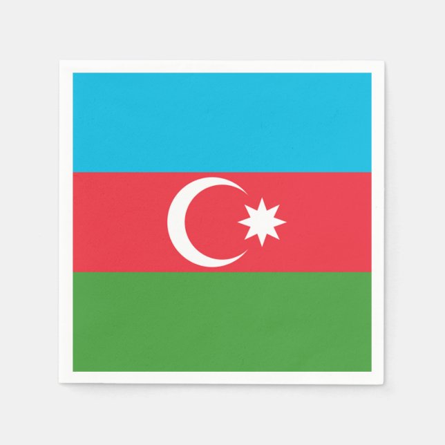 Azerbaijan Flag Napkins (Front)