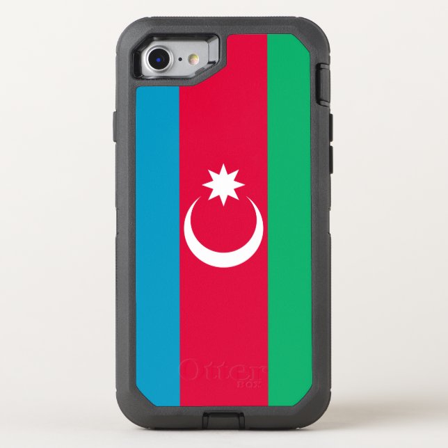 Azerbaijan Flag Otterbox iPhone Case (Back)