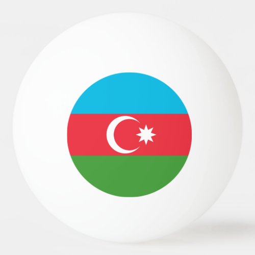 Azerbaijan Flag Ping Pong Ball