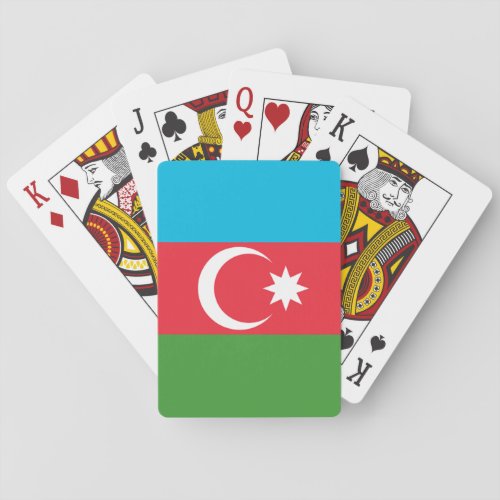 Azerbaijan Flag Poker Cards