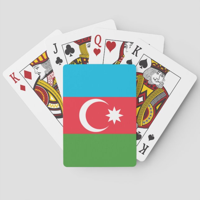 Azerbaijan Flag Poker Cards (Back)