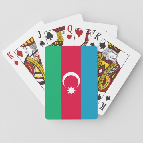 Azerbaijan Flag Poker Cards