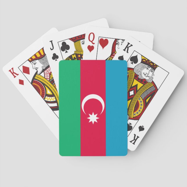 Azerbaijan Flag Poker Cards (Back)