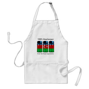 Azerbaijan Flag Spice Jars Apron