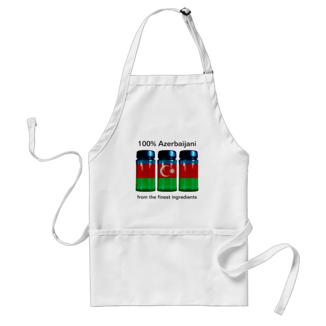 Azerbaijan Flag Spice Jars Apron (Front)