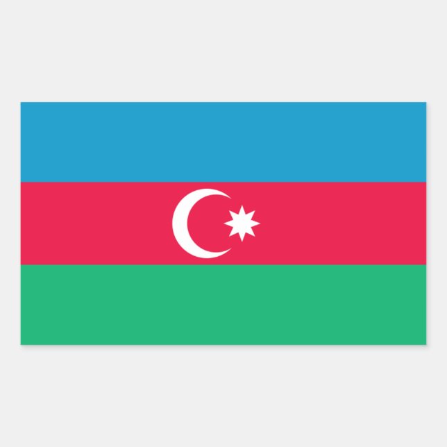 Azerbaijan Flag Sticker (Front)