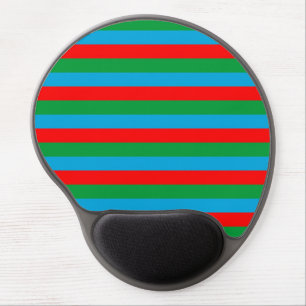 Azerbaijan flag stripes country symbol pattern red gel mouse pad