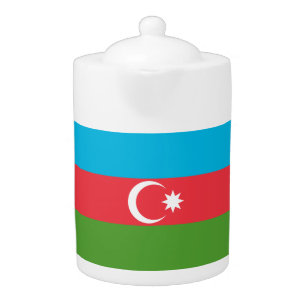 Azerbaijan Flag Teapot