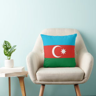 Azerbaijan flag throw pillow