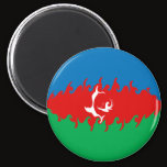 Azerbaijan Gnarly Flag Magnet