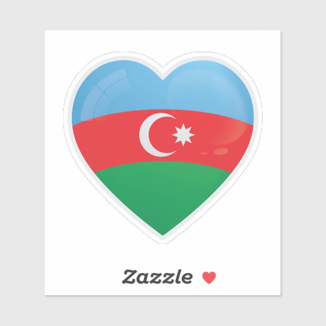 Azerbaijan  Love Icon Sticker (Sheet)