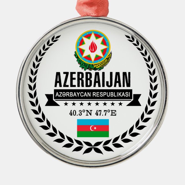 Azerbaijan Metal Ornament (Front)