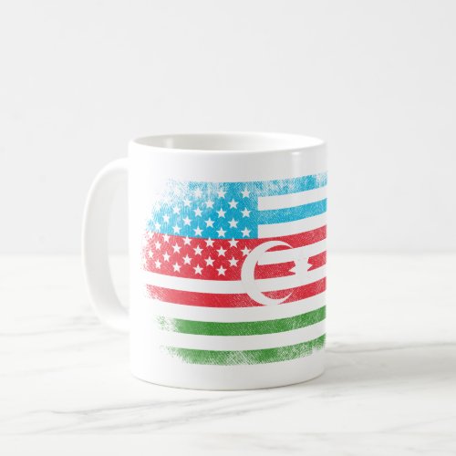 Azerbaijani American Flag   Azerbaijan and USA Coffee Mug