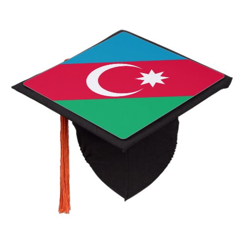 Azerbaijani flag graduation cap topper