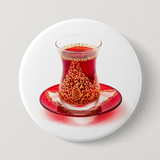 Azerbaijani tea button (Front)