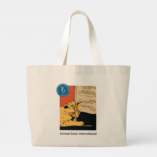 AZI Tote Bag with Piano Cat