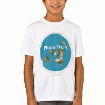 Azimuthal Equidistant 'Plane Truth.' Kids T-shirts