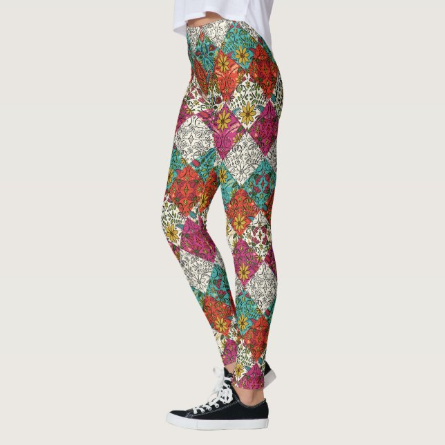 aziza patchwork leggings (Left)