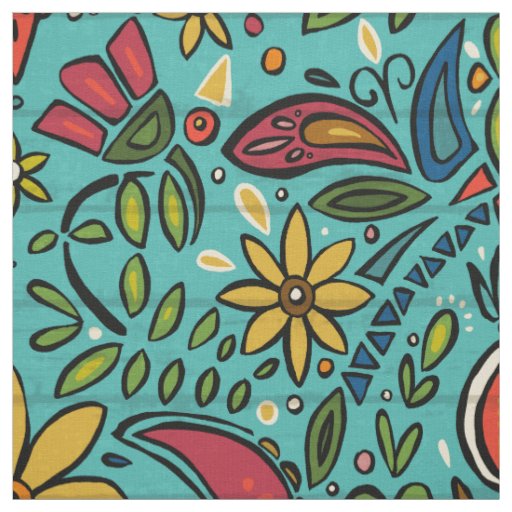 aziza turquoise fabric