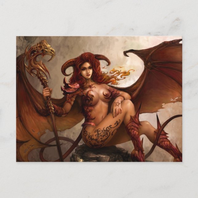 Azmodeus Dark Angel "Demon", Postcard (Front)