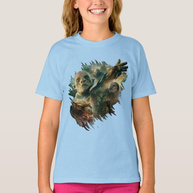 Azog, Narzug, and Bolg Graphic T-Shirt (Front)