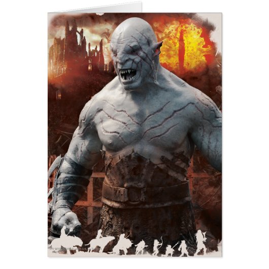 Azog & Orcs Silhouette Graphic Cards (Front)