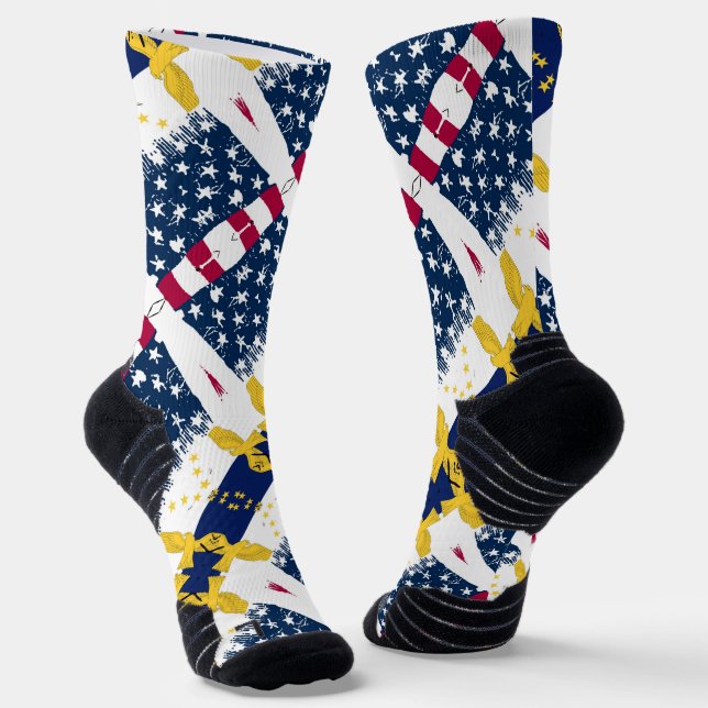 Azorean American, Portugal Socks (Angled)